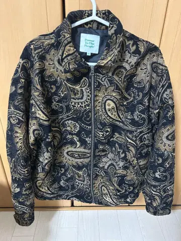 페이즐리 무늬 플리스 자켓
