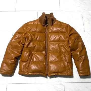 레어 Canyon de chilly 가죽 다운 자켓 카멜 계열