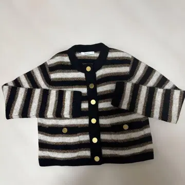 ANAYI 스트라이프 라메 가디건