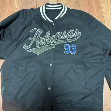 Arkansas 바시티 자켓 블랙 93