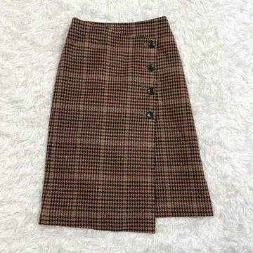 스픽 앤 스팬 타이트 스커트 롱 버튼 베이지 일본제