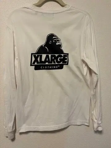 XLARGE 롱 슬리브 T셔츠 화이트