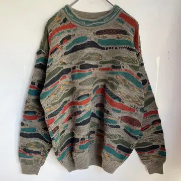 캐나다제 3D 니트 디자인 니트 빈티지 구제 의류 유로 유럽 구제 의류