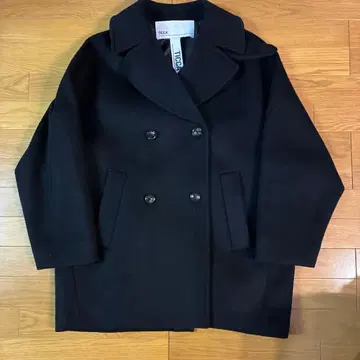 TICCA 블랙 피 코트