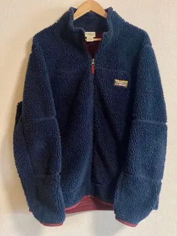 L.L.Bean 쉘파 플리스 풀오버 남성용 L 네이비