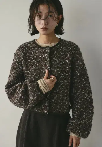 [ 새상품 ] 스타일 믹서 트위드 라이크 니트 가디건