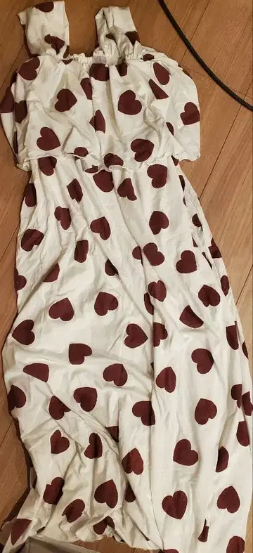 젤라또피케 하트 드레스 롱 원피스 룸웨어