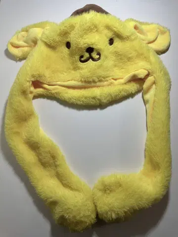 산리오 ( SANRIO ) 폼폼푸딩 귀가 움직이는 모자 복슬복슬 후드