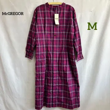 7d107 맥레거 셔츠 원피스 긴팔 체크