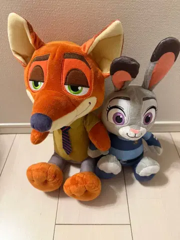 디즈니 주토피아 닉 와일드와 주디 홉스 봉제 인형