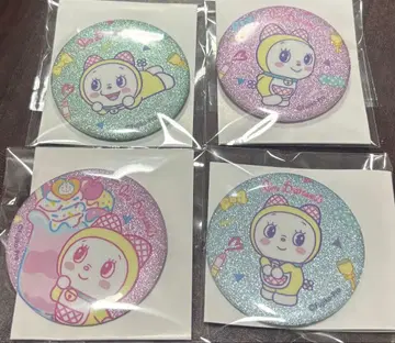 도라미짱 글리터 캔뱃지 4점