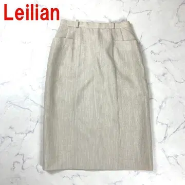 A2855 레리안 타이트 스커트 롱 안감 있음 슬릿 베이지 11