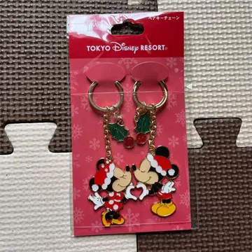 디즈니 크리스마스 2025 미키 & 미니 키체인 산타