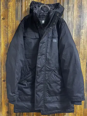 새상품급 G-STAR RAW 지스타 다운 코트 M 블랙