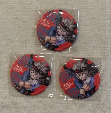 점프 GIGA 아스 브라클로 기가 캔뱃지 블랙클로버