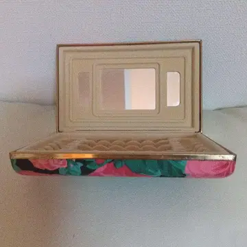 플라워 패턴 패스 케이스 거울 포함