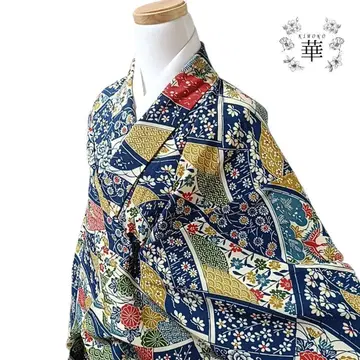 880 기모노 이중 기모노 기장 159 크레이프 원단 코몬