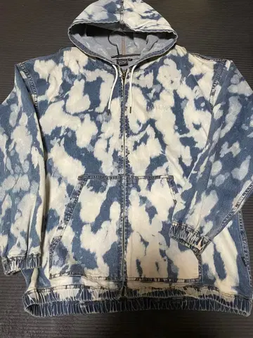 ESP 타이다이 패턴 데님 후드티 L 사이즈