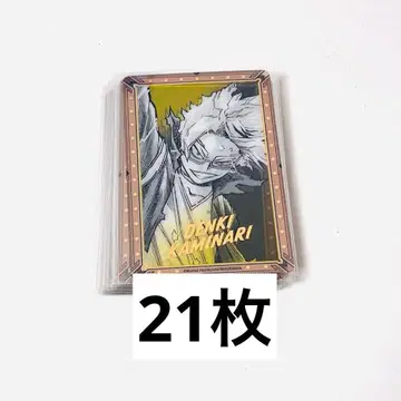 나의 히어로 아카데미아 원화전 금박 클리어 카드 가미나리 덴키