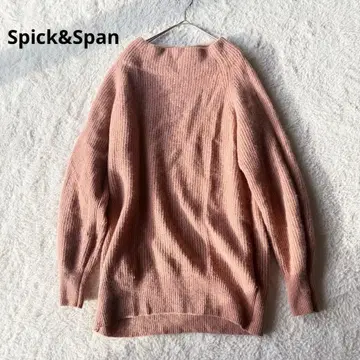스픽 앤 스팬 보틀넥 풀오버 니트 라쿤 울 새상품급