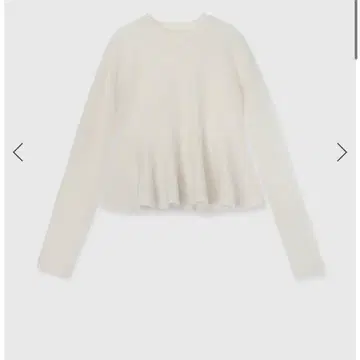 anuans 페플럼 숏 니트탑