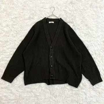 WEGO 위고 가디건 V넥 M 차콜 두꺼운 원단 빅