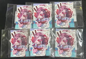 타치바나 히나노 5주년 기념 굿즈 스티커 2종 세트 x 6개