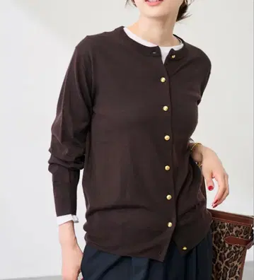 FRAMeWORK 이탈리아얀 basic 크루넥 니트 가디건