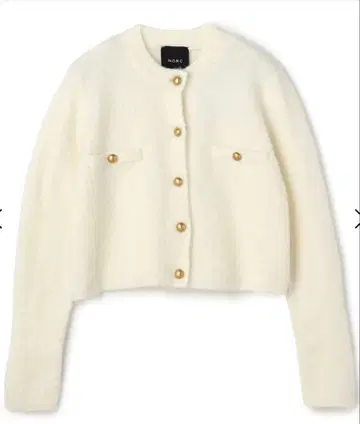N.O.R.C 노크 부클레 숏 니트 자켓