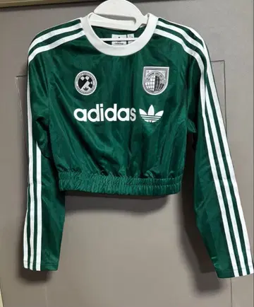 adidas 여성용 크롭 긴팔 티셔츠 SOCCER CROP