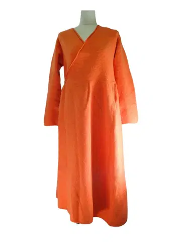 45R/45rpm 울100% 플로트 융모 카슈쿨 드레스