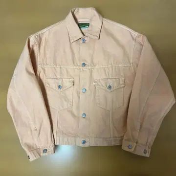 Westoveralls 후염 오렌지 데님 자켓