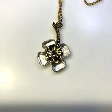 Swarovski 스와로브스키 목걸이 플라워 꽃 크리스탈 골드