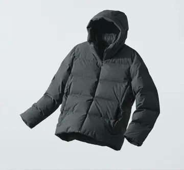 [ 새상품급 ] UNIQLO 심리스 다운 후드 부착 블랙