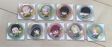 미개봉 사카모토 데이즈 금박 캔뱃지 (미니 캐릭터) 9점 세트