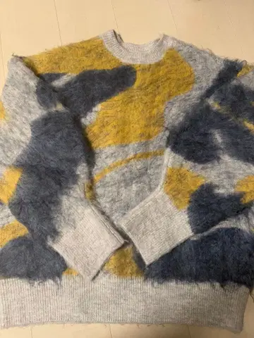 Ungrid 샤기 자카드 니트