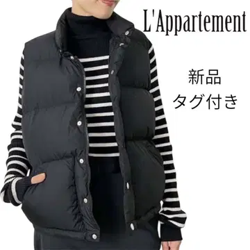 택 포함 새상품 L'Appartement x GERRY 다운 베스트 카멜