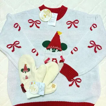 디즈니 크리스마스 릴린린 스웨터 미튼 장갑 2025