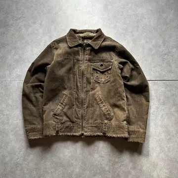 archive grunge corduroy jacket y2k brown