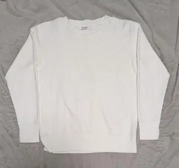 [ 구제 의류 ] Champion 리버스 위브 무지 화이트