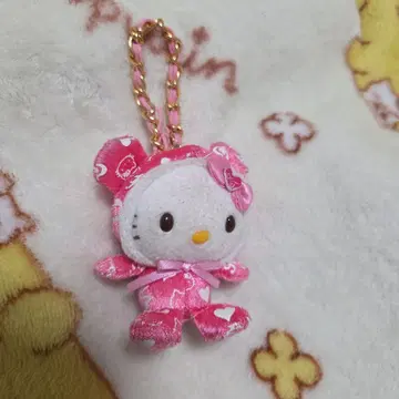 헬로키티 봉제인형 키링 2007년제 레트로 레어 단종 산리오