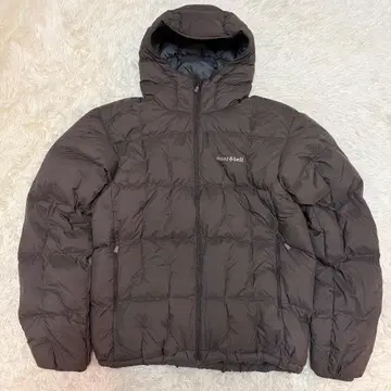 레어 montbell 몽벨 네쥬 다운 파카 다크 브라운 L