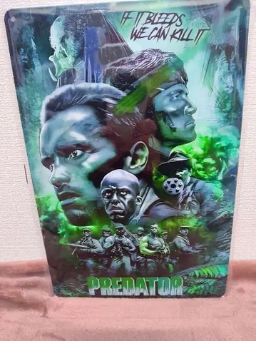 영화 [PREDATOR] 알루미늄 포스터 20cm x 30cm.