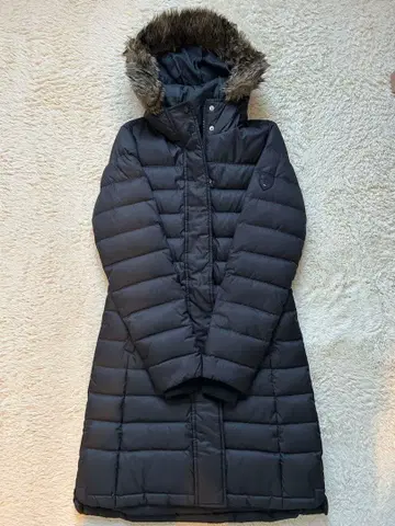 TOMMY HILFIGER 여성용 롱다운 블랙 XS 사이즈