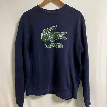 LACOSTE 라코스테 맨투맨 트레이닝복 네이비 로고 디자인