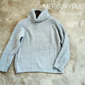 MERCURYDUO 니트 SIZE F 그레이 루즈핏 익명 배송 당일 발송