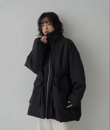 빅 포켓 스탠드 카라 블루종