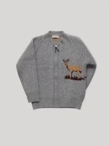 smoothmood 사슴 자수 가디건