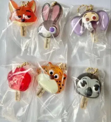 주토피아 아이스캔디 참 전 6종 컴플리트 아이스캔디