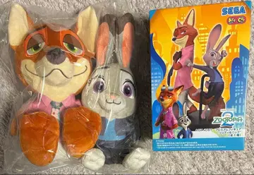 주토피아2 페어 봉제 인형 닉 & 주디 피규어 2종 세트